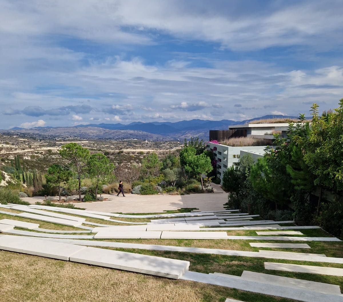 Blick über die Hügel Richtung Troodos-Gebirge bei Paphos